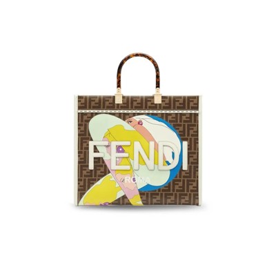 FENDI SUNSHINE CLOTH TOTE 8BH386AJHJF1HB5 (36*31*12cm)